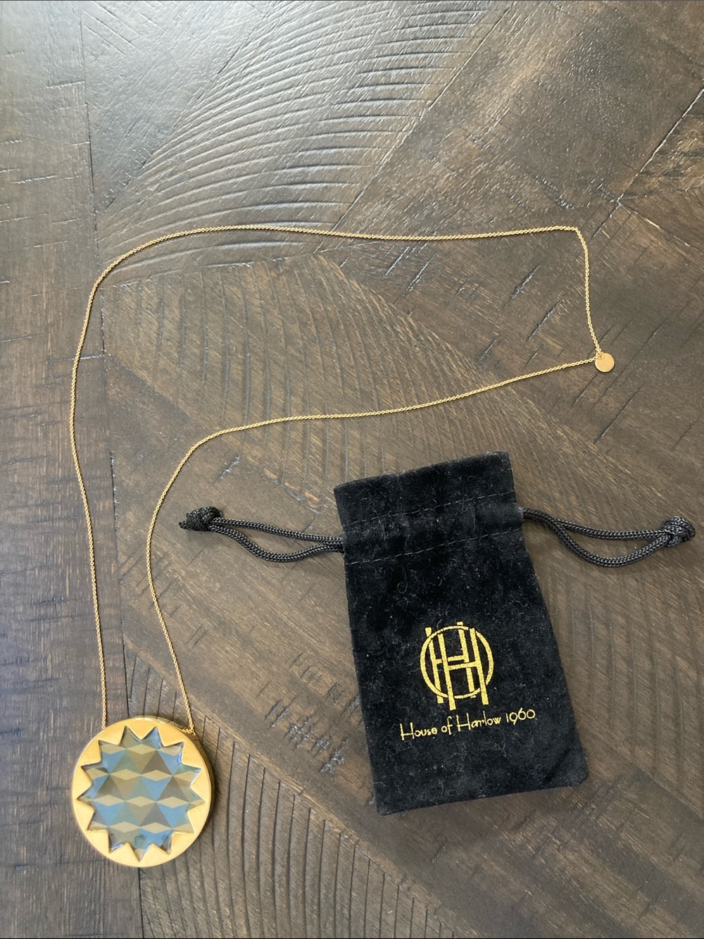 House of Harlow 1960 Gold Necklace Pendant